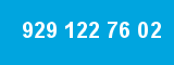 929 122 76 02 929 122 76 02